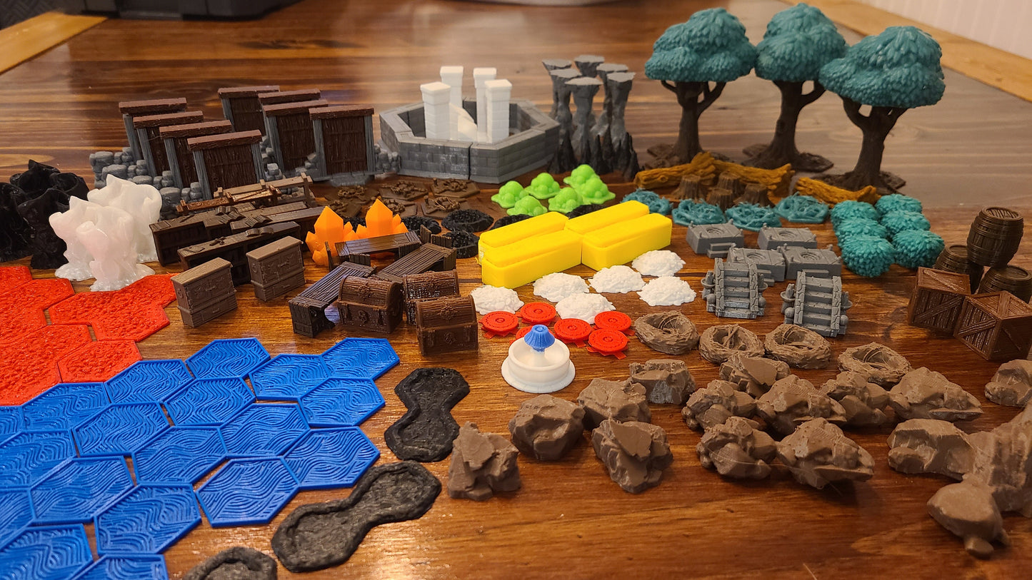 Forest Scenery for Gloomhaven, JotL, Frosthaven, DnD, and other table top RPG games