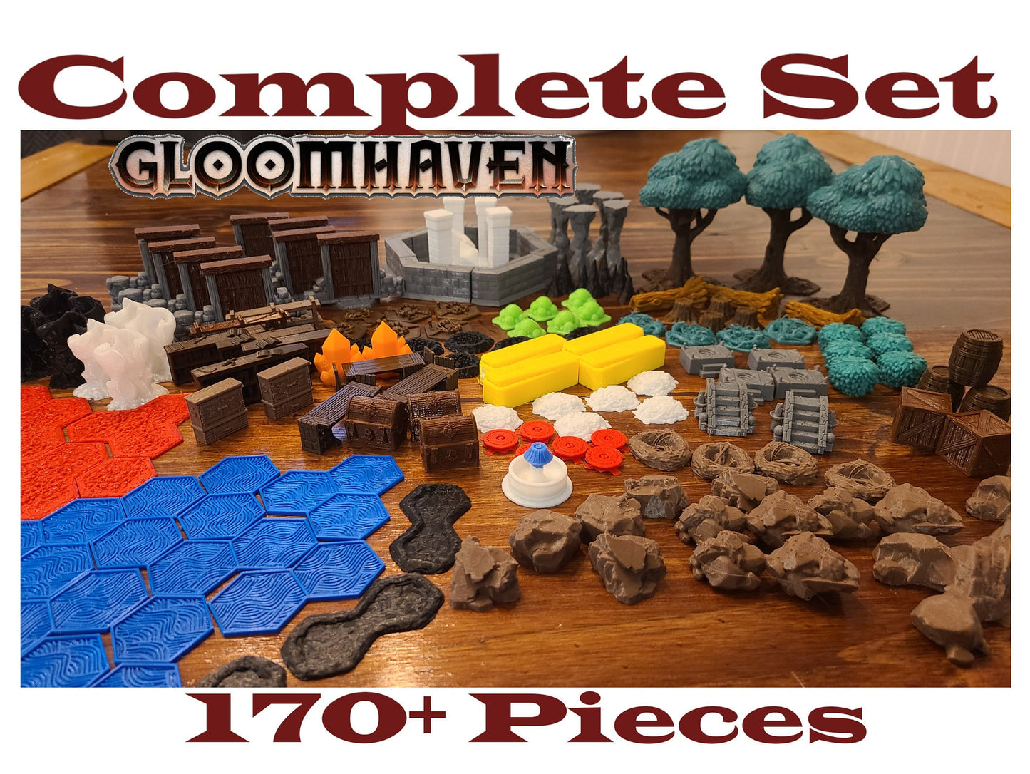 Gloomhaven 3D Game Pieces and Scenery - Complete Set