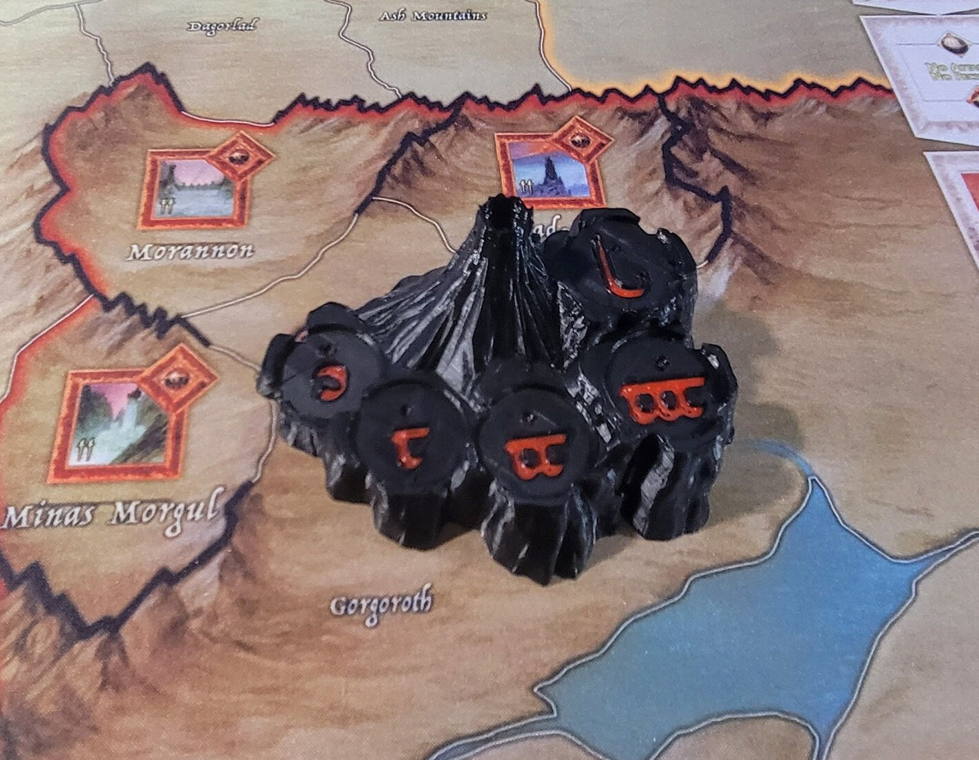 War of the Ring 2nd Edition Anniversary Edition Mountains | Deluxe Game Mat Mountains