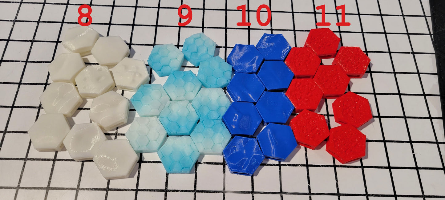 Snow|Glacier|Water|Coal Tiles for OpenLock Modular Tile System - Frosthaven, Gloomhaven, Jaws of the Lion, Table Top RPG