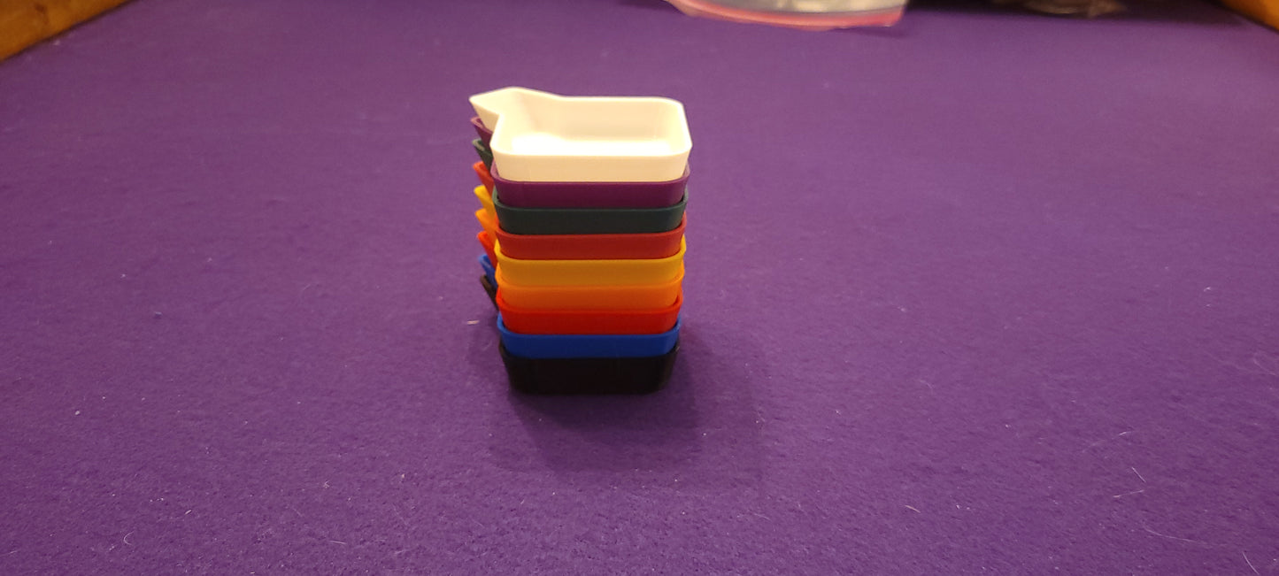 Universal Game Piece Holder and Token Trays