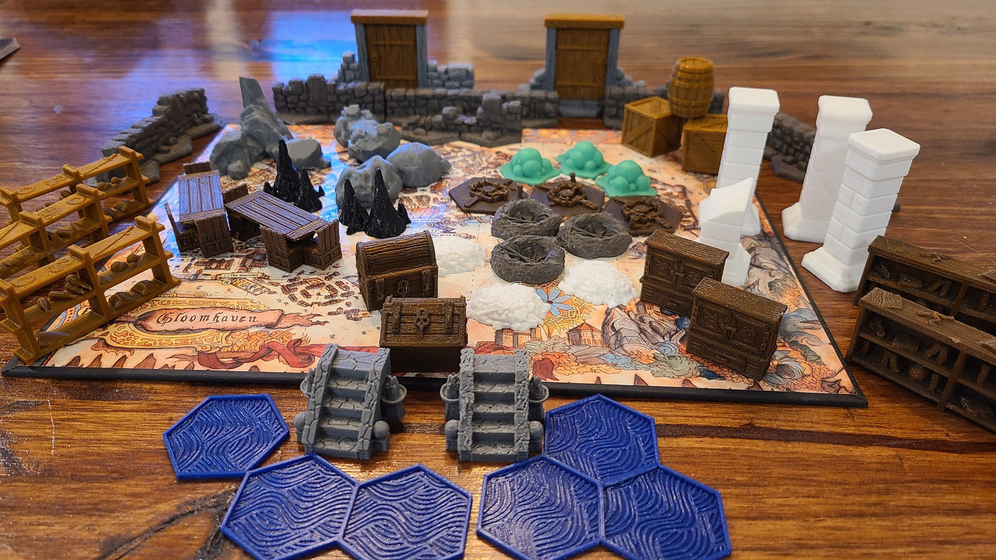 Gloomhaven Jaws of the Lion 3D Game Pieces