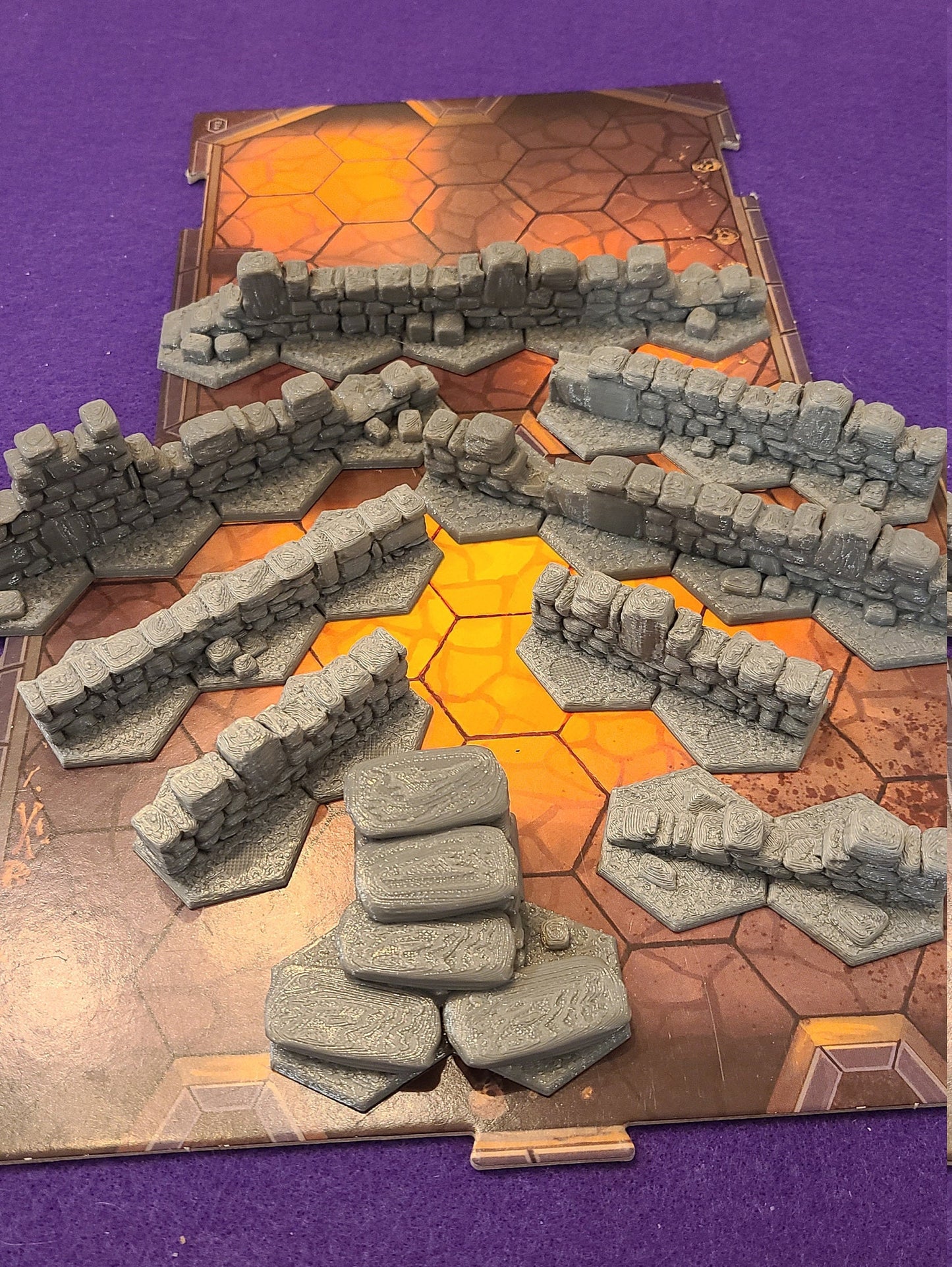 Gloomhaven Walls - Compatible with D&D, Frosthaven, Jaws of the Lion, Pathfinder, hex base miniatures