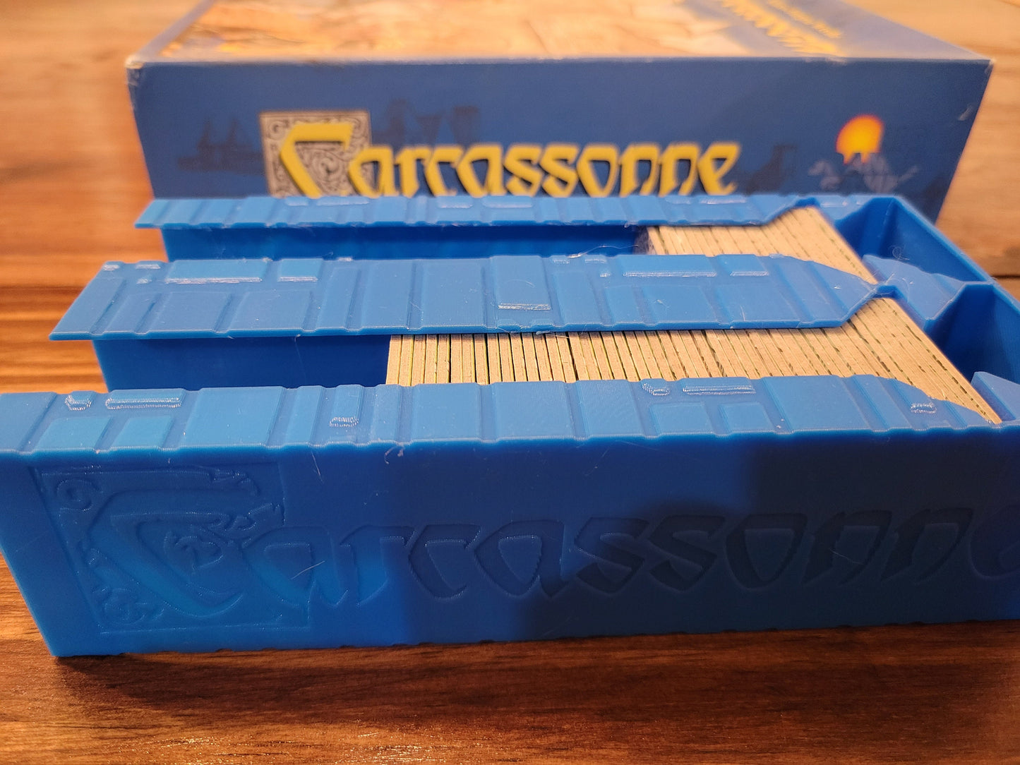 STL Digital Download - Carcassonne Tile Holder and Dispenser