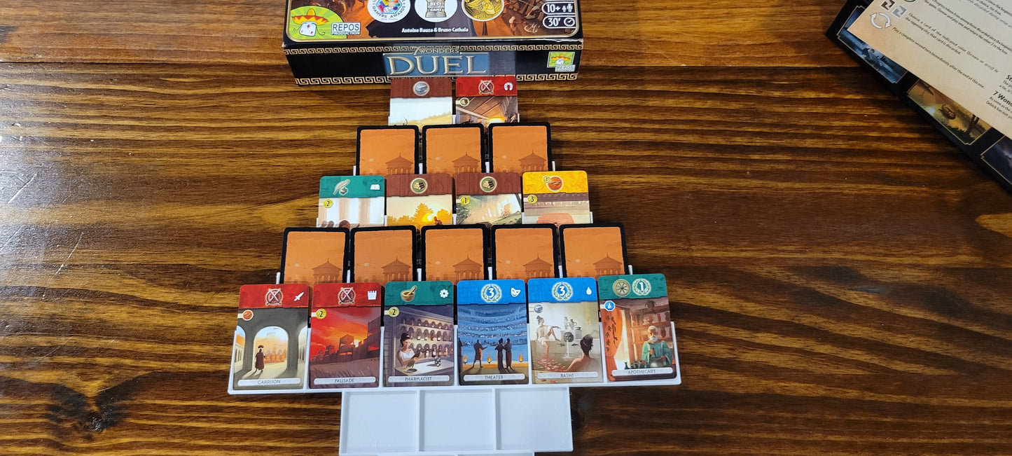 7 Wonders Duel Game Board/Card Holder