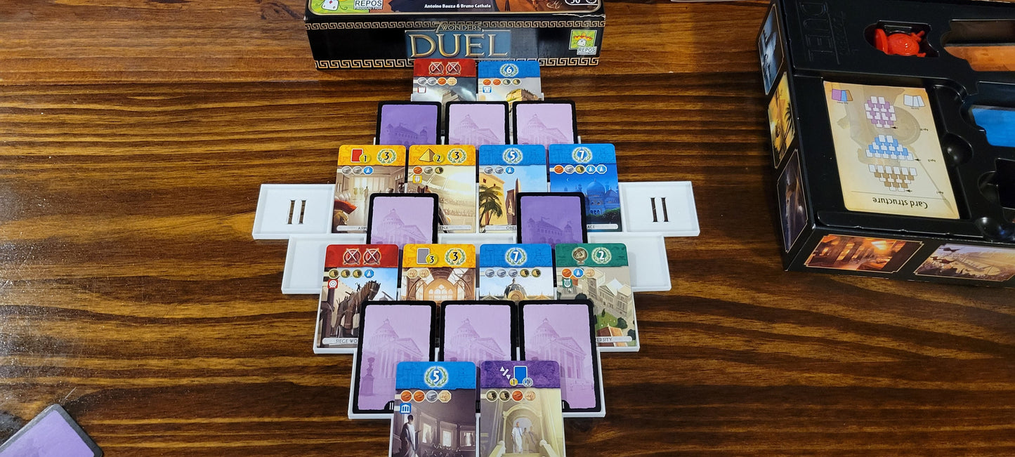 7 Wonders Duel Game Board/Card Holder