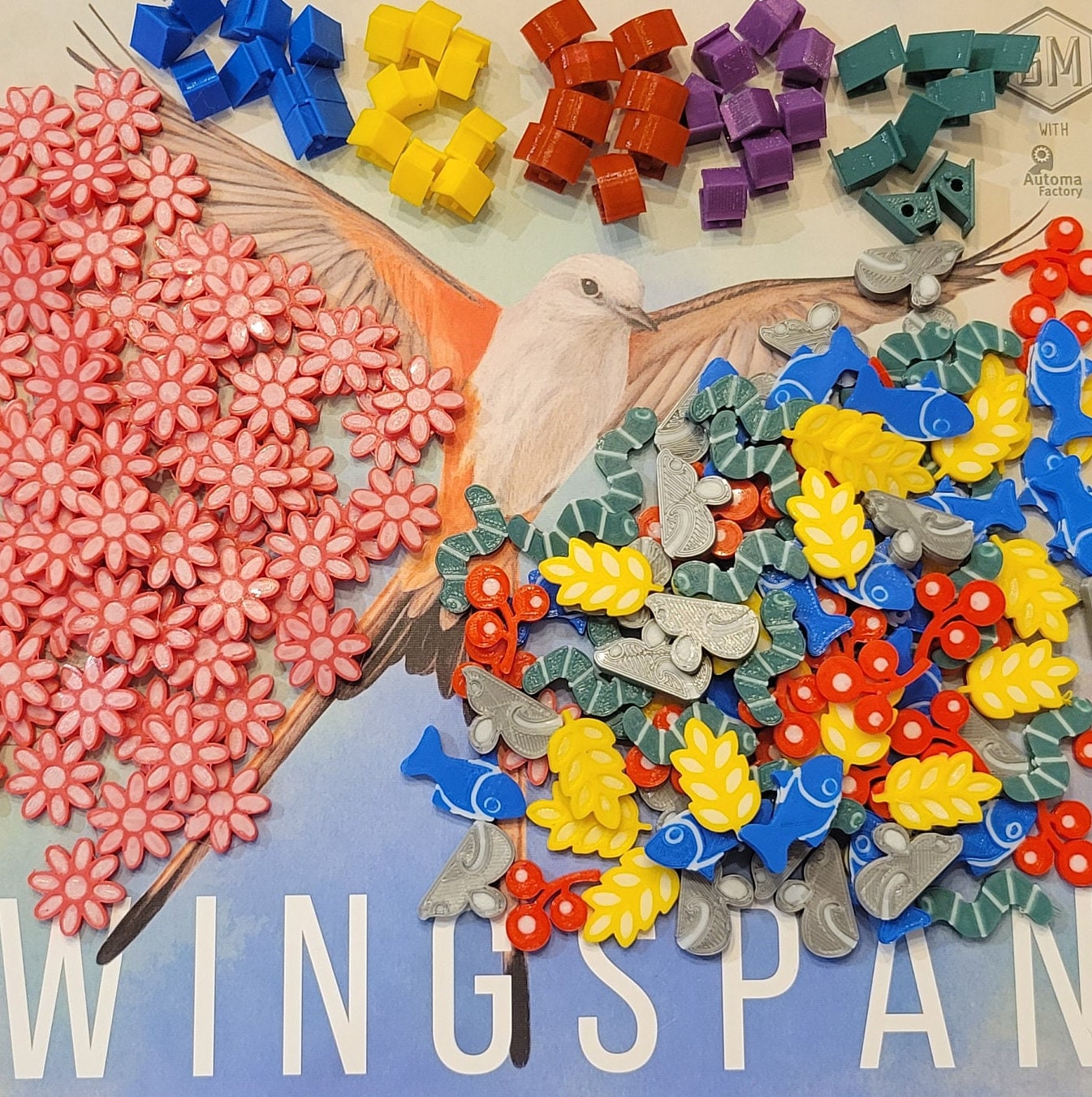 Wingspan Food and Action Cube Upgrades! (Includes Expansions)