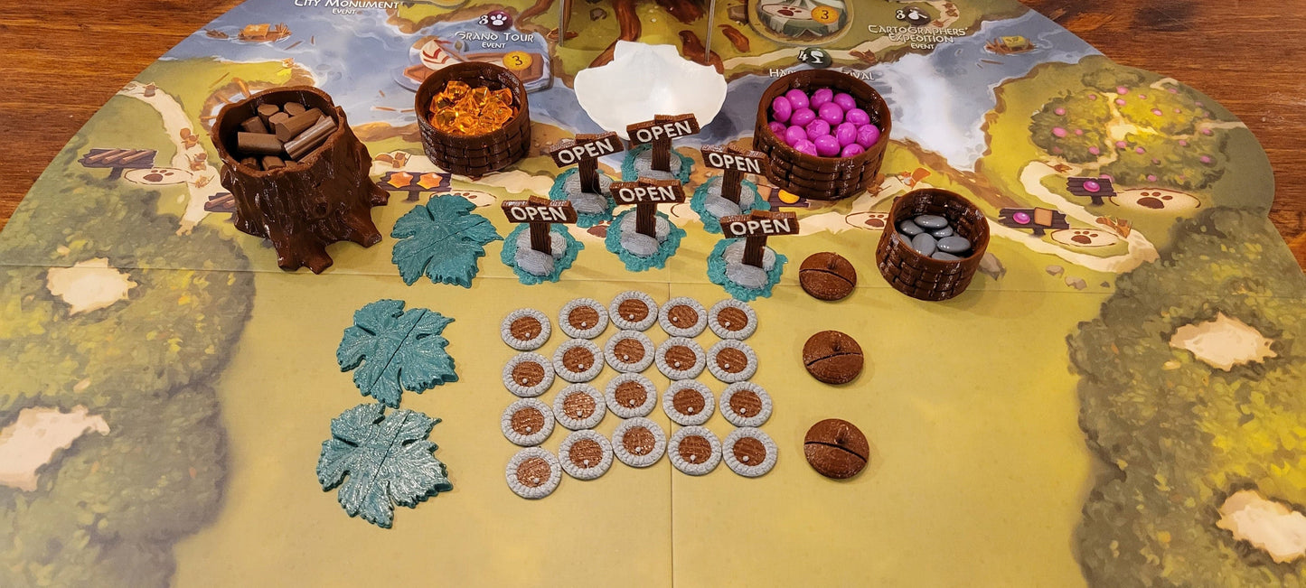 Everdell Upgrade Kit - 44 Pieces! - Unofficial 3D Printed Add-Ons