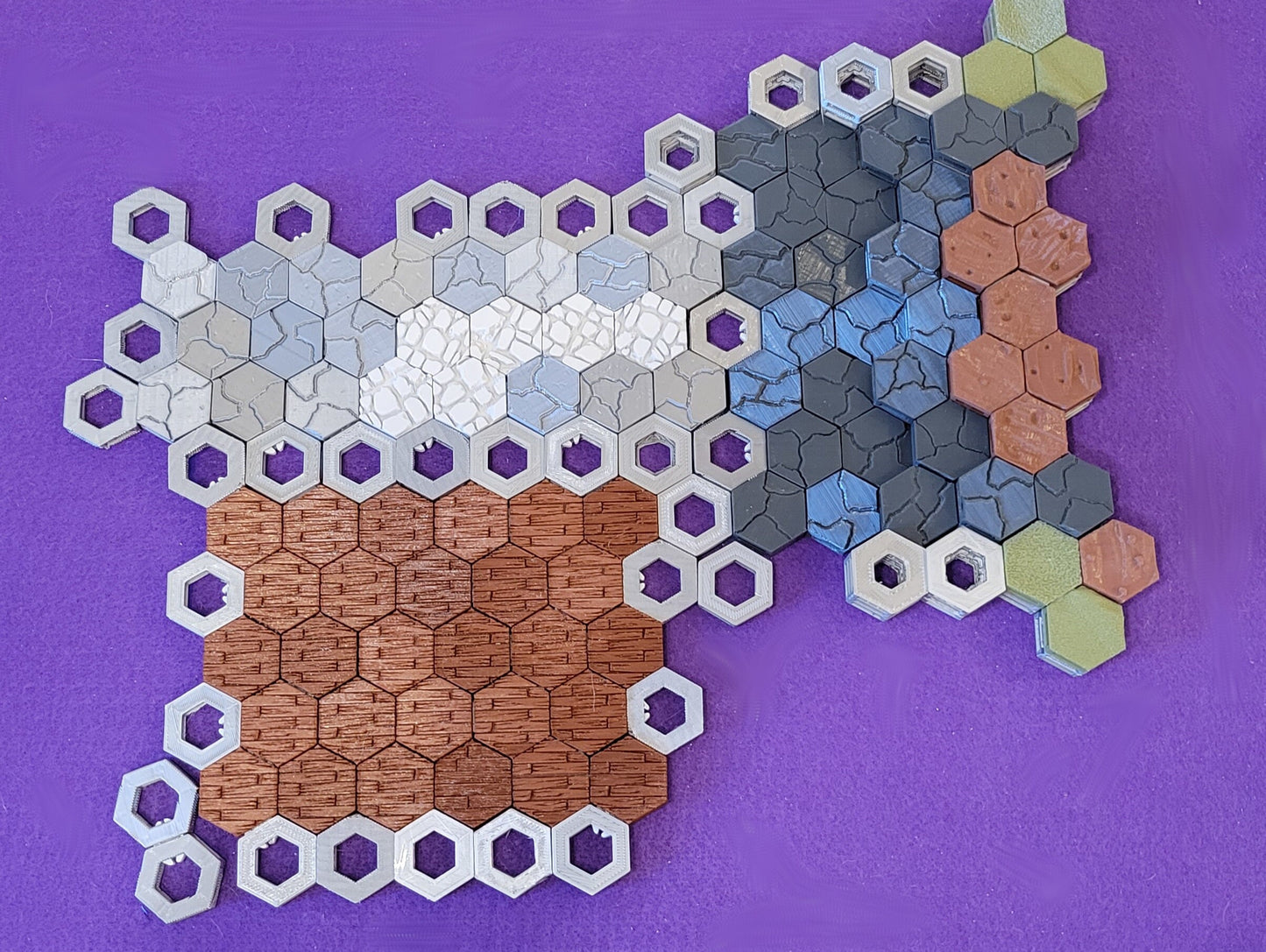 Gloomhaven Hex Terrain Tiles - OpenLock - Table Top Gaming - Modular Tile System