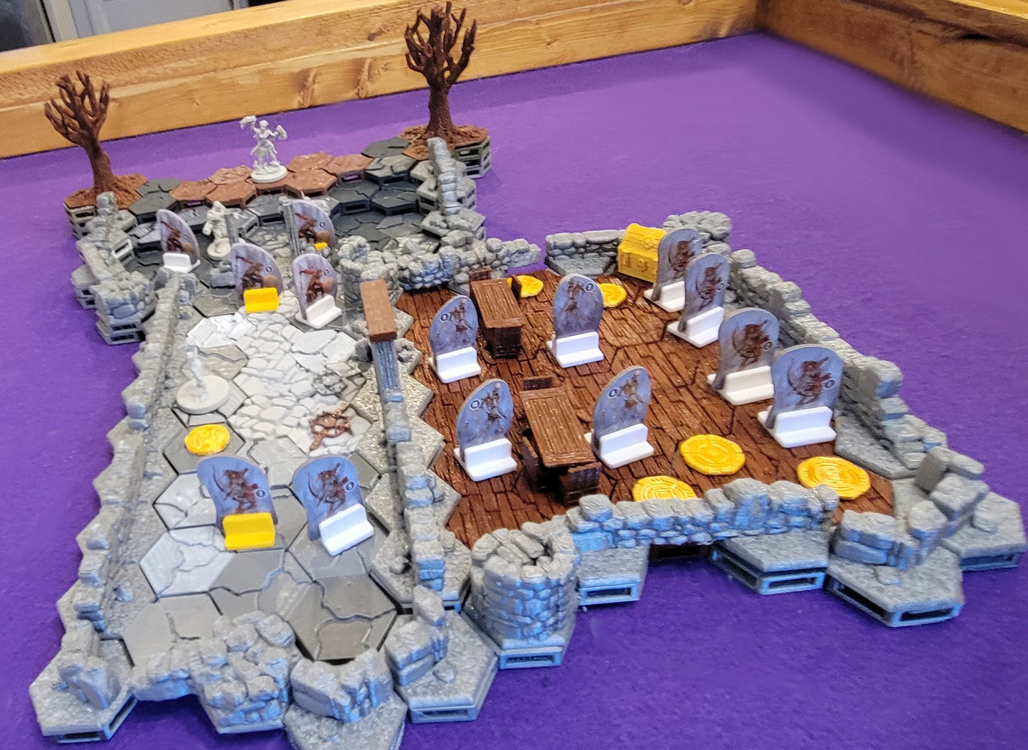 Snow|Glacier|Water|Coal Tiles for OpenLock Modular Tile System - Frosthaven, Gloomhaven, Jaws of the Lion, Table Top RPG