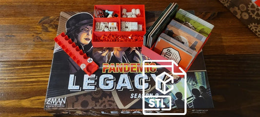 Pandemic Legacy Season 0 Inserts/Organizers - STL files digital download